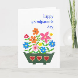 Grandföräldrar Day Card - Flower Power Kort