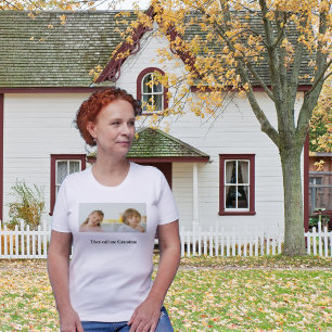 Grandföräldrar Day Grandma Customize Photo T Shirt
