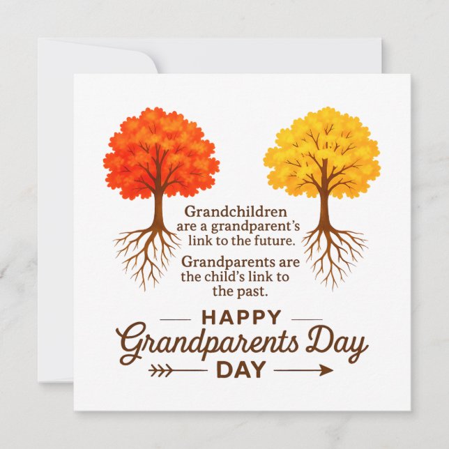 Grandföräldrar Day Kort (Framsida)