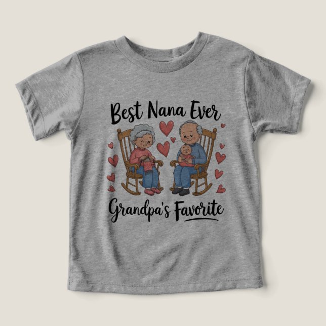 Grandföräldrar Day T Shirt (Design Framsida)