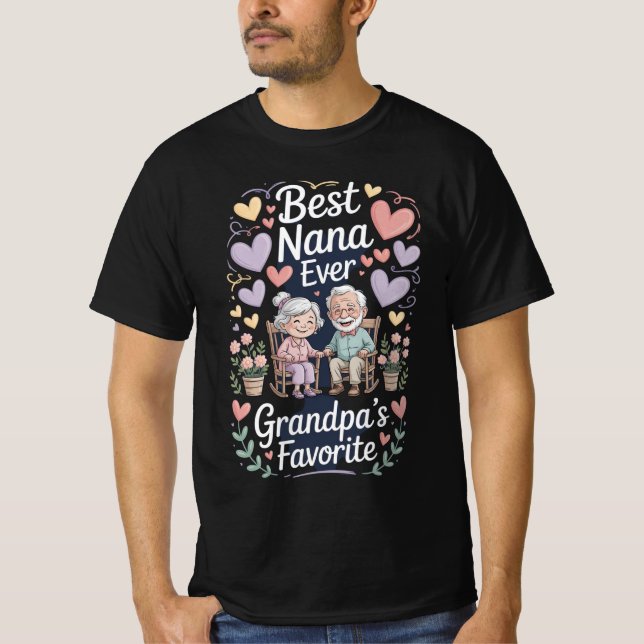 Grandföräldrar Day T Shirt (Framsida)