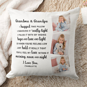 Grandföräldrar Dikt Anpassningsbar Grandma Grandpa Kudde