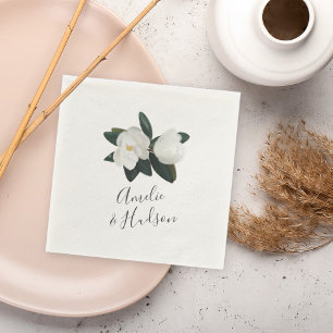 Grandiflora Personlig Bröllop Pappersservett