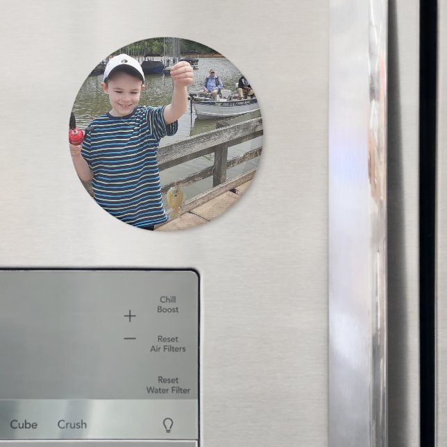 Grandkids Photo Template My First Fish! Magnet (In Situ (Fridge))