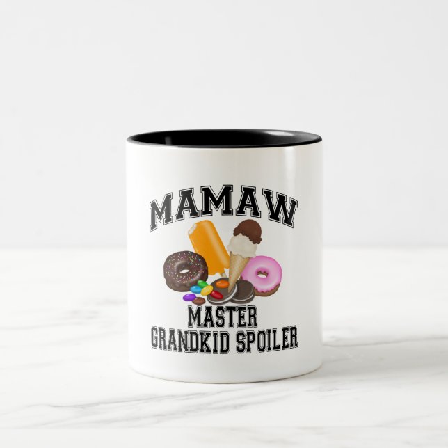 GrandkidSpoiler Mamaw Två-Tonad Mugg (Center)