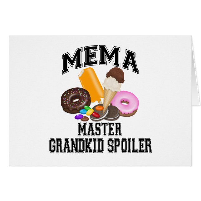 GrandkidSpoiler Mema Hälsningskort (Framsidan Horizontal)