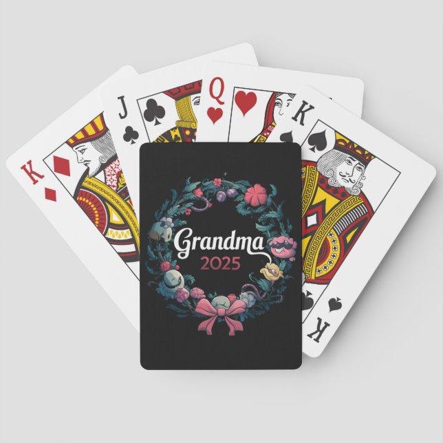Grandma 2025 for New Grandmor Gift Casinokort (Baksidan)