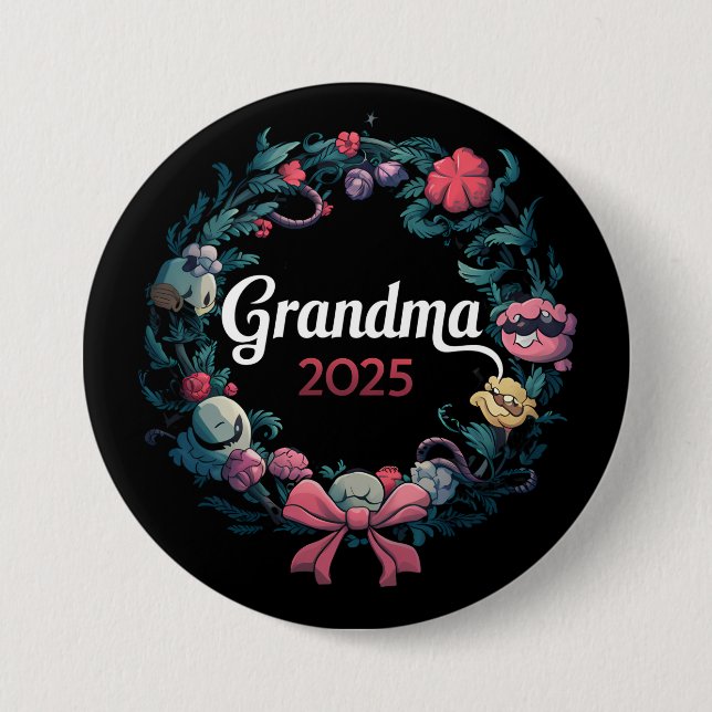 Grandma 2025 for New Grandmor Gift Knapp (Framsida)