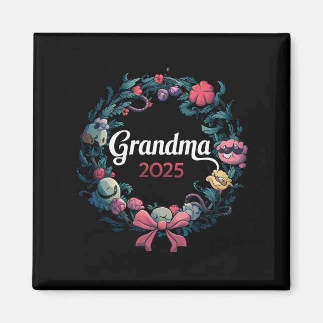 Grandma 2025 for New Grandmor Gift Magnet (Framsidan)