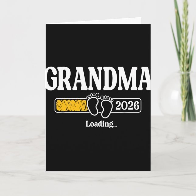 Grandma 2026 Loading Grandma Est. 2026, New Grandm Kort (Framsida)