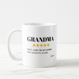 Grandma 5 Star Review | Toppen Grandma Gift Kaffemugg