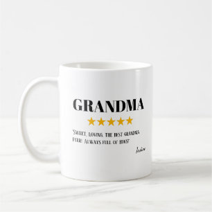 Grandma 5 Star Review   Toppen Grandma Gift Kaffemugg