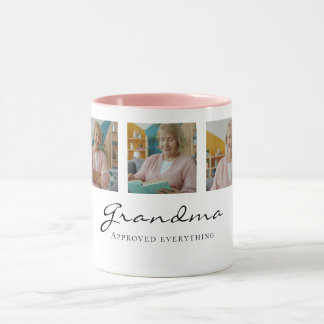 Grandma Approved Cozy Cute Minimalist Witty Coffee Mugg