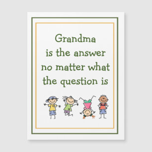 Grandma är Response Roligt Kids Quote