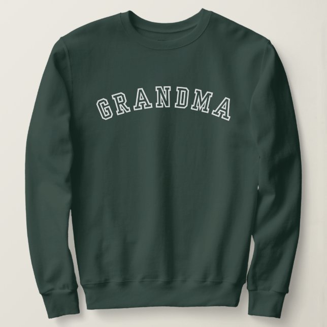 Grandma Athletic Outabled Text T Shirt (Design framsida)