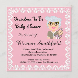 GrandMa att bli inbjudan till babyskor