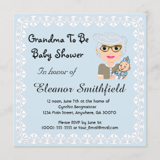 GrandMa att bli inbjudan till babyskor