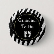 Grandma att vara Zebra tryck Baby Shower