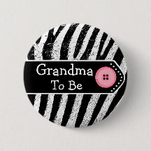 Grandma att vara Zebra tryck Baby Shower