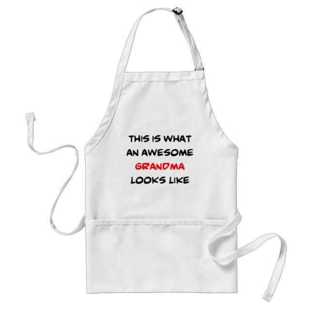 grandma, awesome förkläde (Framsidan)