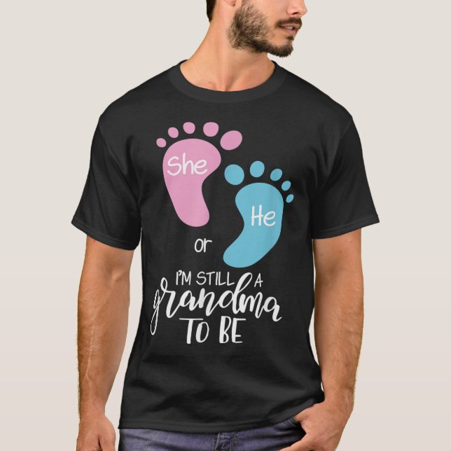 Grandma Baby Gender avslöjar sin mormor för T Shirt (Framsida)