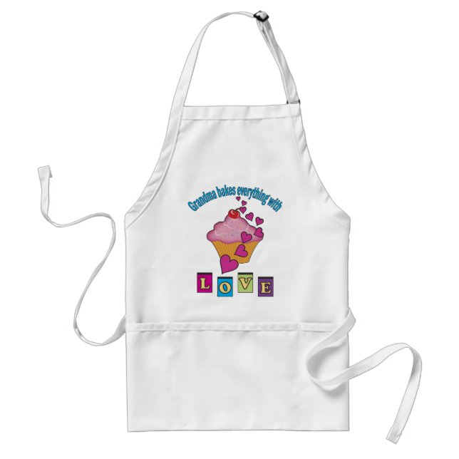 Grandma Bakes med Kärlek Förkläde (Framsidan)