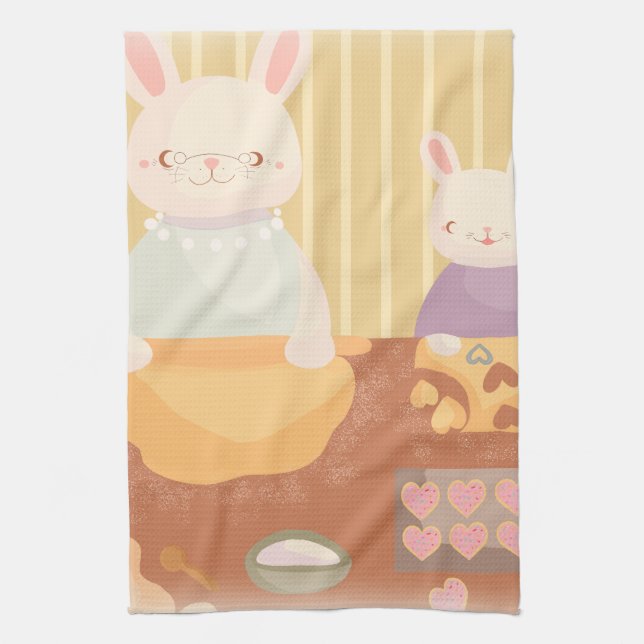 Grandma Baking Cookies Kökshandduk (Vertikal)