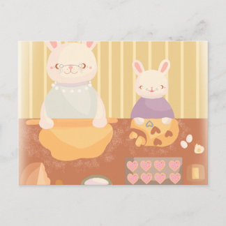 Grandma Baking Cookies Vykort