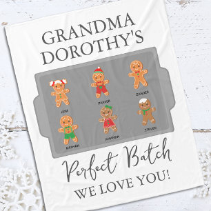 Grandma Barnbarn Kärlek Fleecefilt