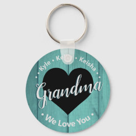 Grandma Barnbarn Personlig Namn Vi Kärlek You Nyckelring