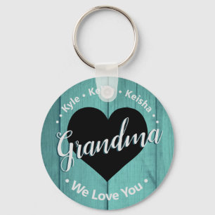 Grandma Barnbarn Personlig Namn Vi Kärlek You Nyckelring