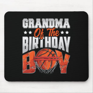 Grandma basketball födelsedagstag Boy Family Balle Musmatta