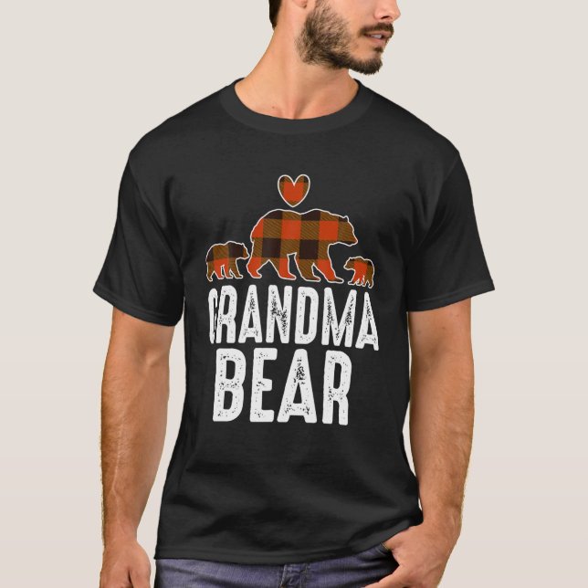 Grandma Bear 2 Unge jul Grandma Bear Pajama T Shirt (Framsida)