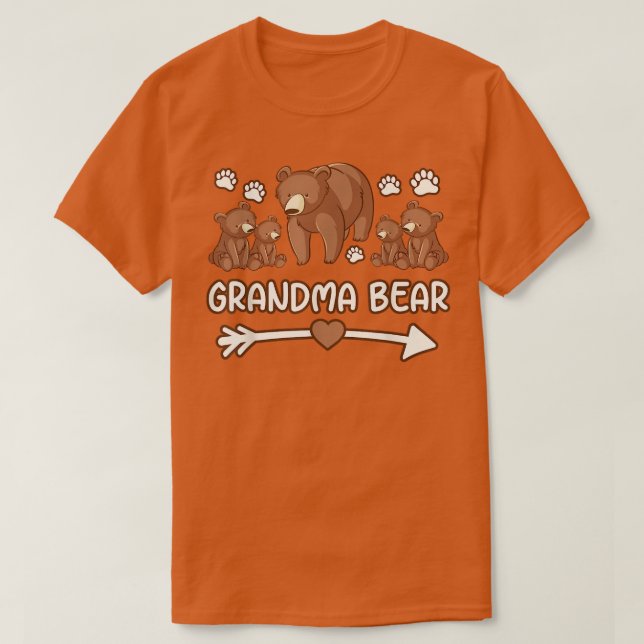 grandma bear 4 cubs shirts, grandma bear shirt wom t (Design framsida)