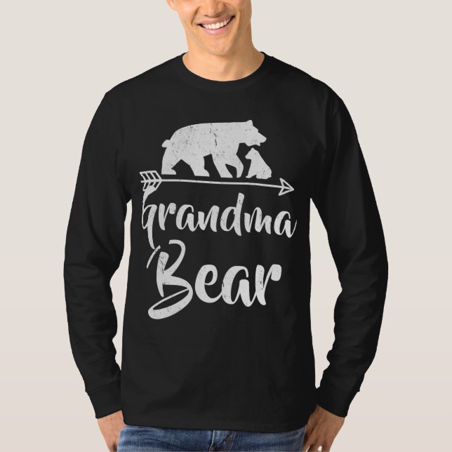 Grandma Bear Best Gift Mor Fars dag T Shirt (Framsida)