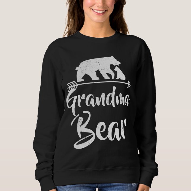 Grandma Bear Best Gift Mor Fars dag T Shirt (Framsida)