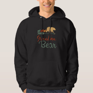 Grandma Bear Best Mor Fars dag Hoodie