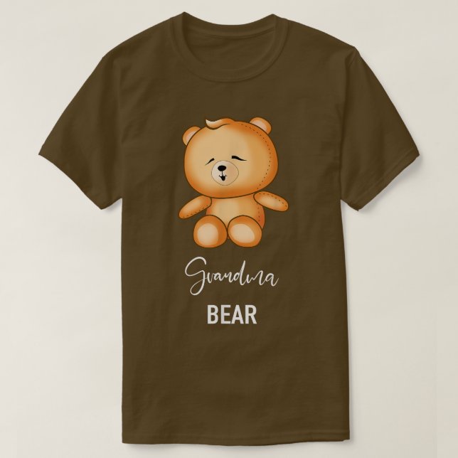 Grandma Bear - en fin familj T Shirt (Design framsida)