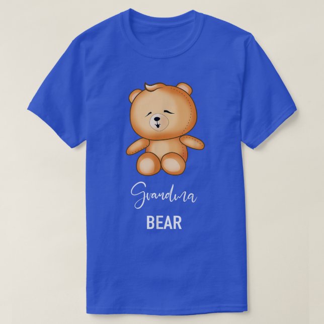 Grandma Bear - en fin familj T Shirt (Design framsida)