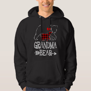 Grandma Bear jul jul Pajama Red Play Buffalo Fa Hoodie