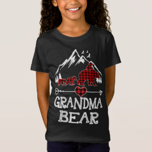 Grandma Bear jul jul Pajama Red Play Buffalo Fa T Shirt