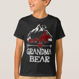 Grandma Bear jul jul Pajama Red Play Buffalo Fa T Shirt