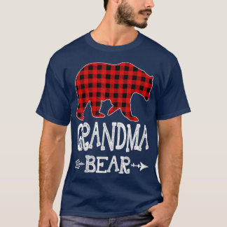 Grandma Bear jul jul Pajama Red Play Buffalo Fa T Shirt