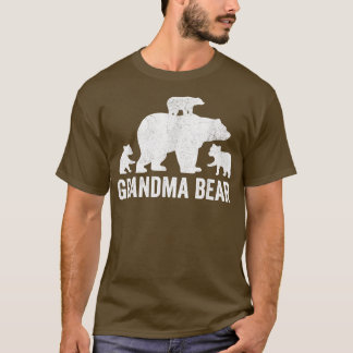 Grandma Bear Mors dag Shirt Funny Three Unge Kid T