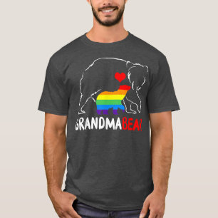 Grandma Bear Proud Mamma Mamma Rainbow LGBT Pride T Shirt