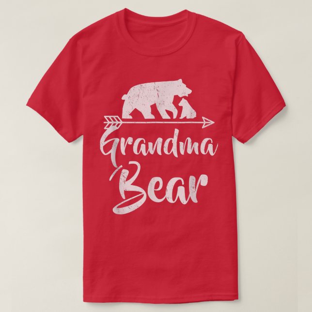 Grandma Bear T Best Gift Mor Fars dag  T Shirt (Design framsida)