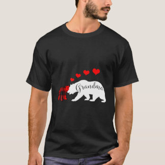 Grandma Bear Valentines day Hoodie Mors dag Wom T Shirt