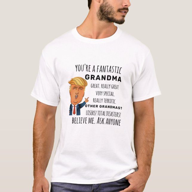 Grandma Best Gift T Shirt (Framsida)