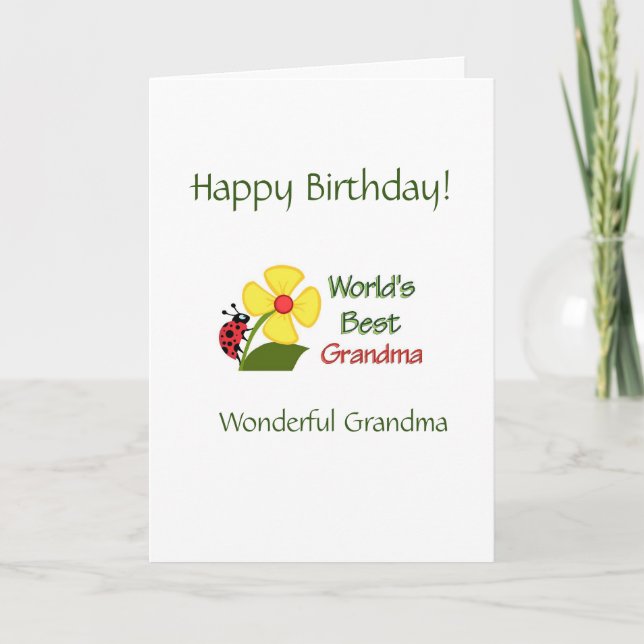 Grandma Best Sentimental Coronavirus Birthday Kort (Framsida)