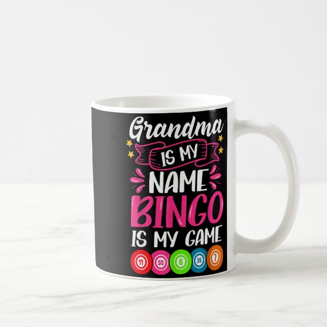 Grandma Bingo Player Funny Bingo Quote Design  Kaffemugg (Höger)